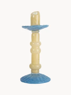 Outlet Portavelas de vidrio soplado Lara Candelabros|Jarrones