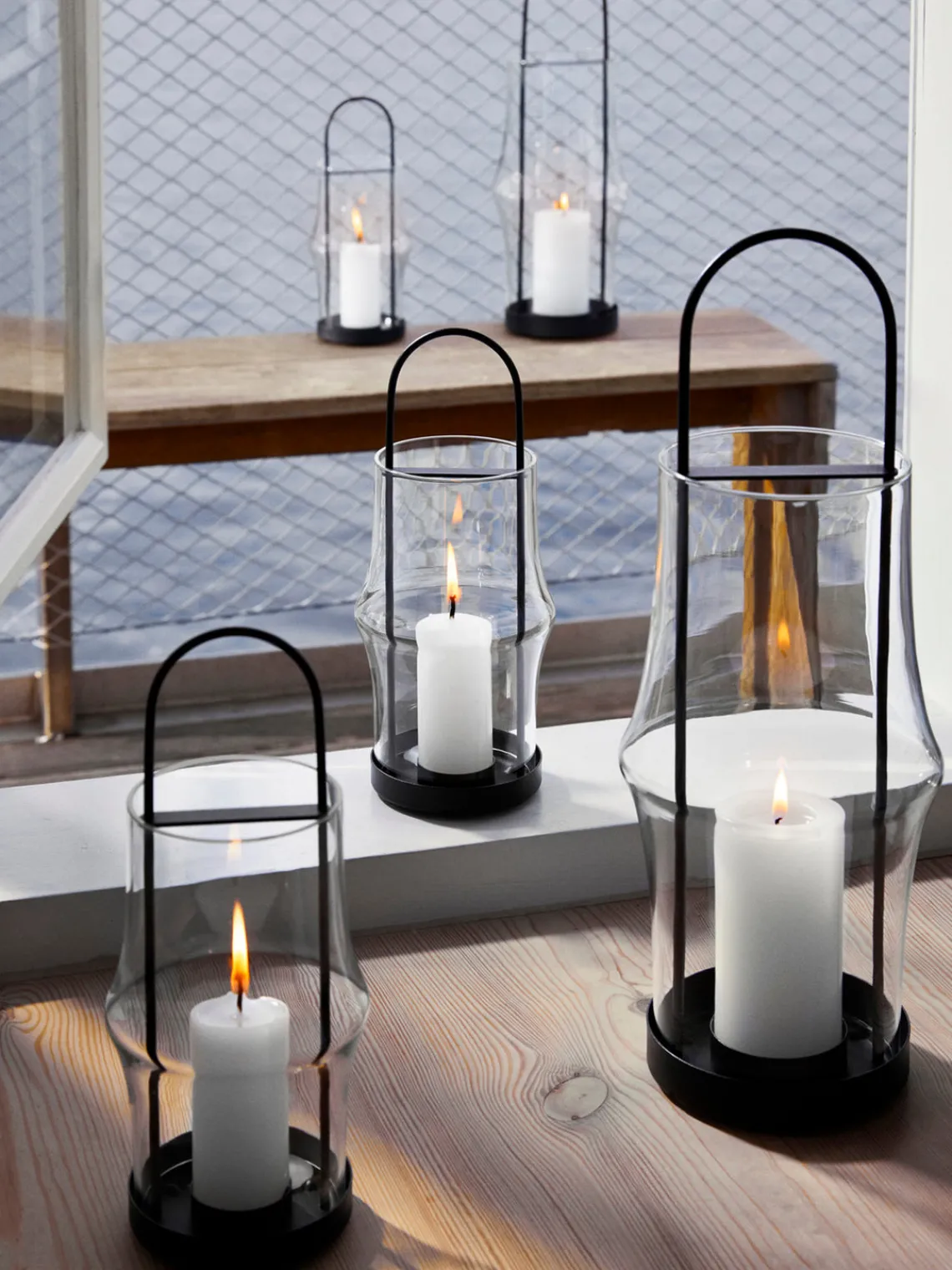 Farolillos|Jarrones>Holmegaard Portavelas de vidrio soplado Arc