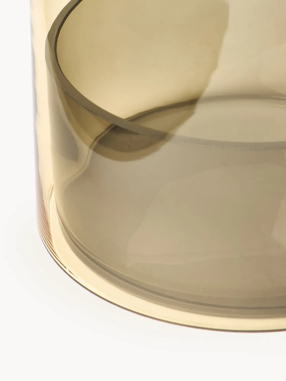 Farolillos|Jarrones>AYTM Portavelas de vidrio Tota Ocre, gris oscuro, transparente