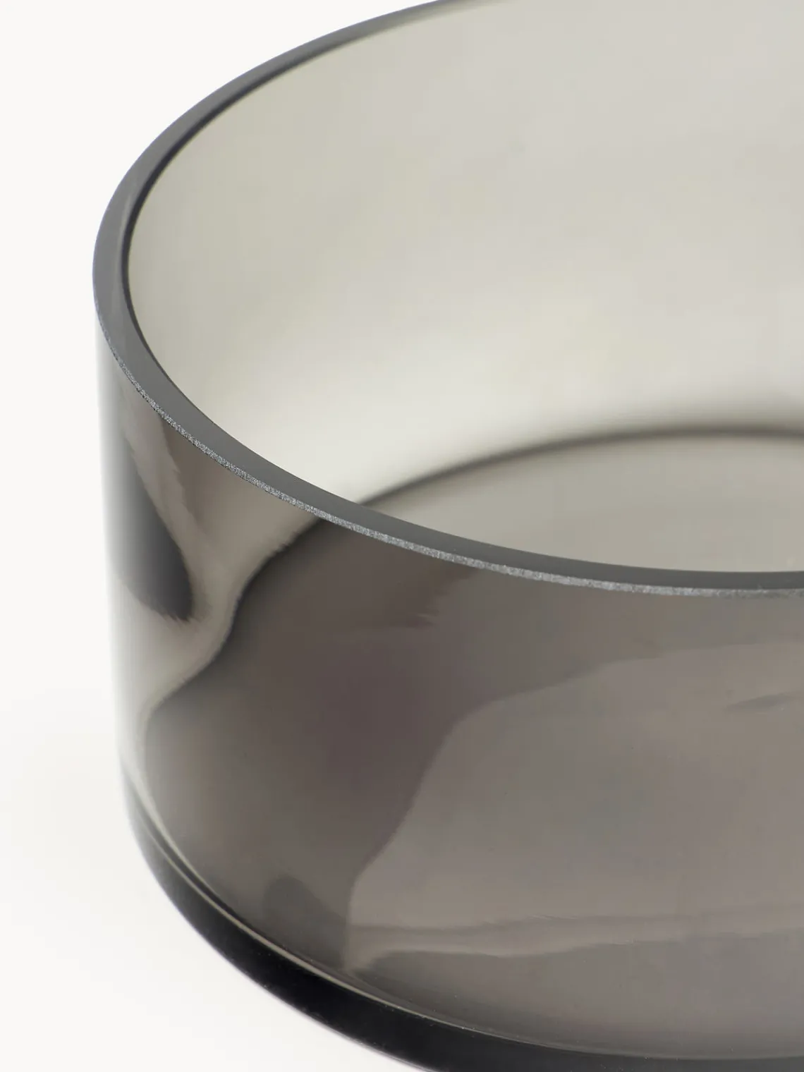 Farolillos|Jarrones>AYTM Portavelas de vidrio Tota Ocre, gris oscuro, transparente