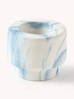 Clearance Portavelas en look mármol Kiko, 2 uds. Portavelas|Jarrones