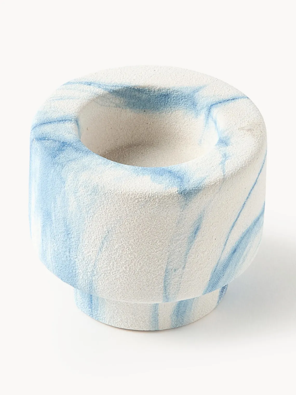 Clearance Portavelas en look mármol Kiko, 2 uds. Portavelas|Jarrones