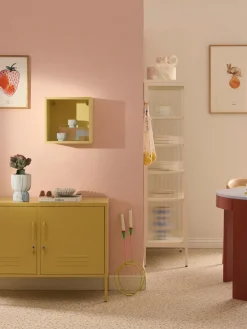 Clearance Portavelas en look mármol Kiko, 2 uds. Portavelas|Jarrones