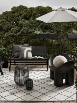 Farolillos|Jarrones>blomus Portavelas Lito, 45 cm Negro