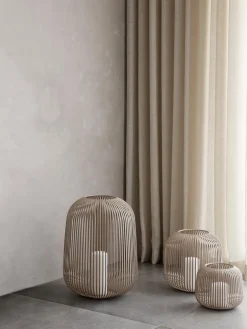 Farolillos|Jarrones>blomus Portavelas Lito, 27 cm Beige claro
