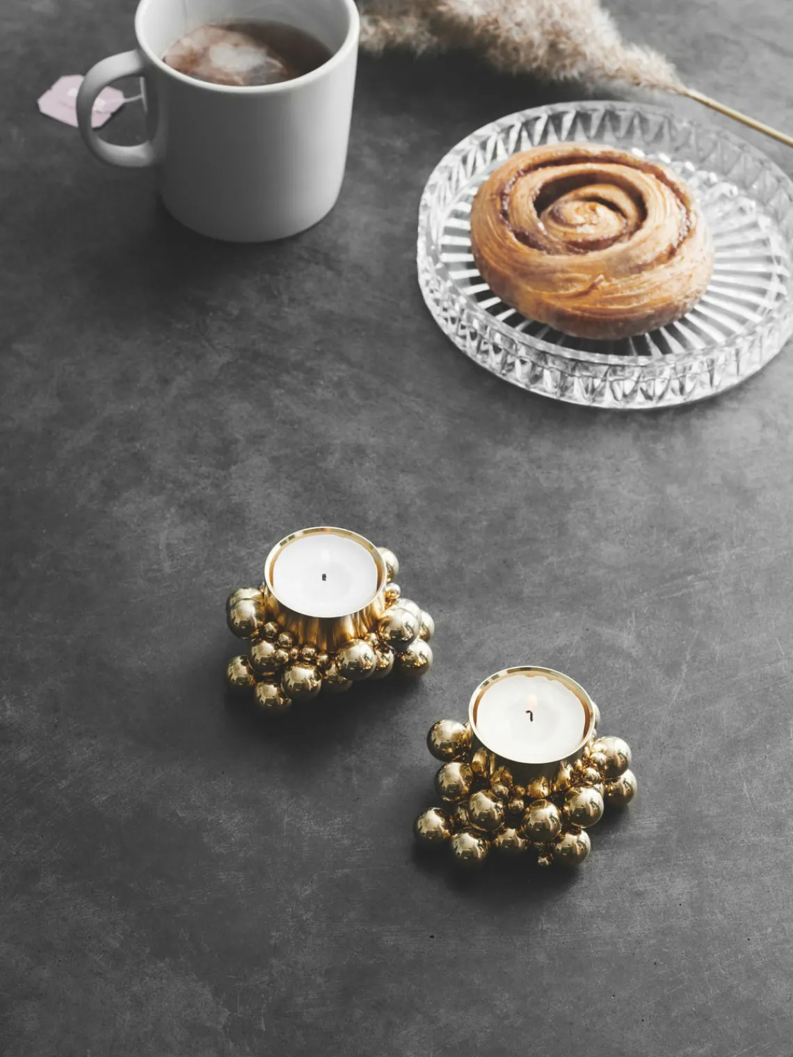 Portavelas|Jarrones>Gejst Portavelas magnético Molekyl Dorado