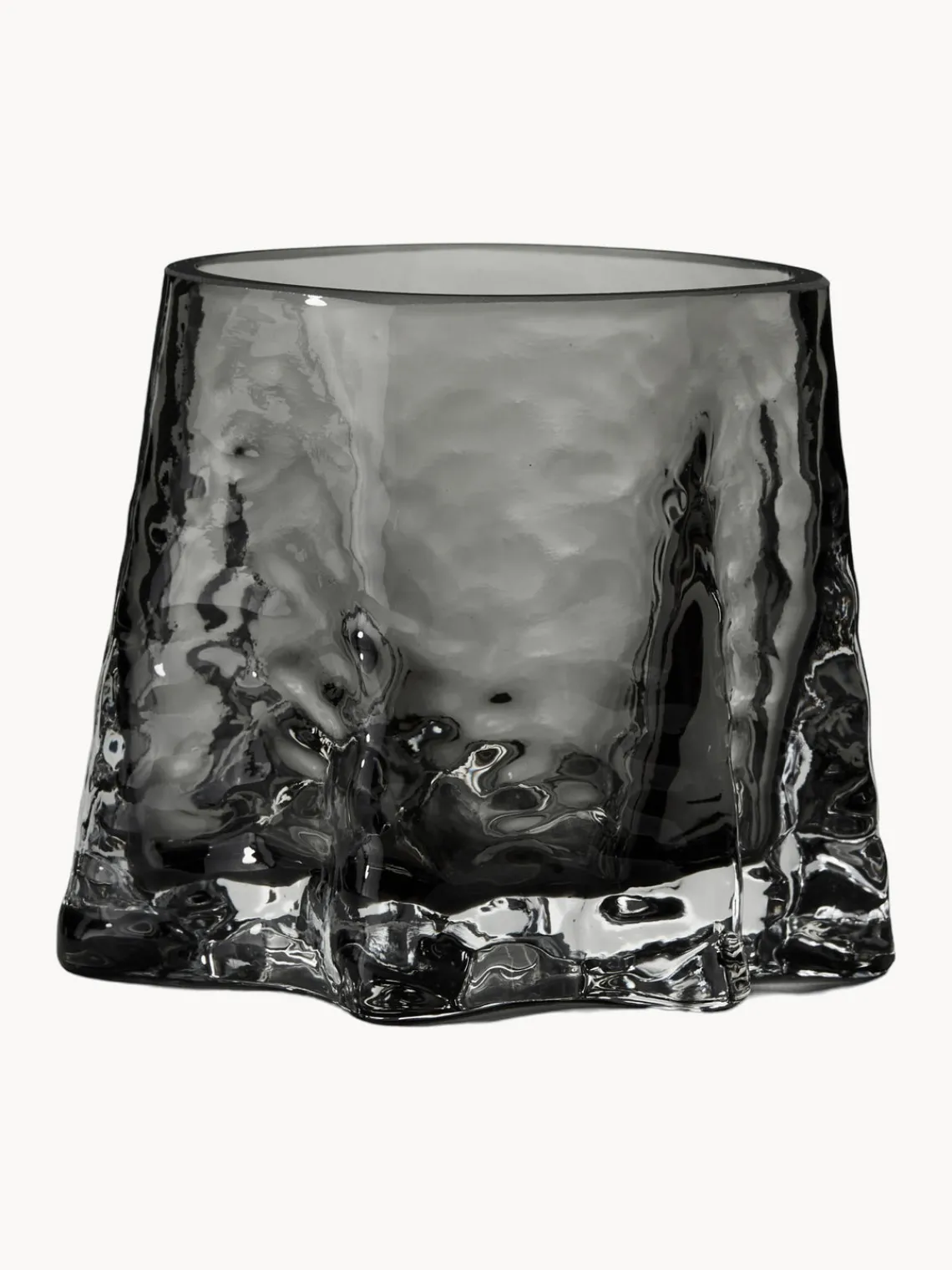 Portavelas|Jarrones>Cooee Design Portavelas soplado artesanalmente Gry Gris oscuro