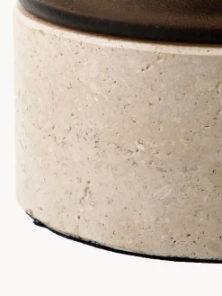 Clearance Portavelas soplado con base de travertino Rivo Farolillos|Jarrones