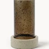 Discount Portavelas soplado con base de travertino Rivo Farolillos|Jarrones