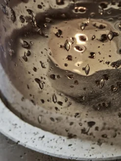 Discount Portavelas soplado con base de travertino Rivo Farolillos|Jarrones