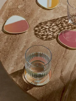 Posavasos|Vajillas Completas>Westwing Collection Posavasos asimetricos Lio, 4 uds. Multicolor iridiscente