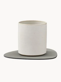 New Posavasos asimétricos de cuero Curve, 4 uds. Posavasos|Vajillas Completas