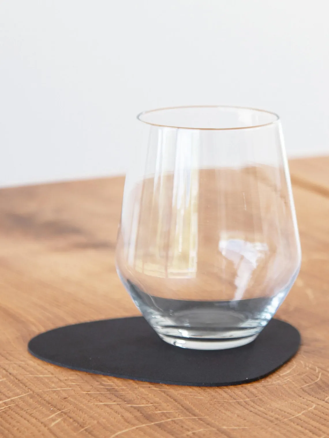 Posavasos|Menaje De Mesa>Lind DNA Posavasos asimétricos de cuero Curve, 4 uds. Negro