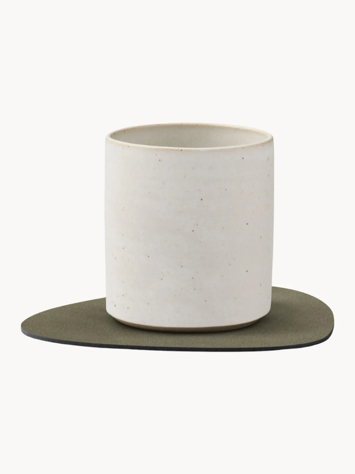 Posavasos asimétricos de cuero Curve, 4 uds. Posavasos|Vajillas Completas