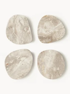 Outlet Posavasos asimétricos de mármol Lio, 4 uds. Posavasos|Vajillas Completas