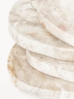 Outlet Posavasos asimétricos de mármol Lio, 4 uds. Posavasos|Vajillas Completas