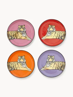 Online Posavasos de porcelana con oro Safari, 4 uds. Posavasos|Vajillas Completas