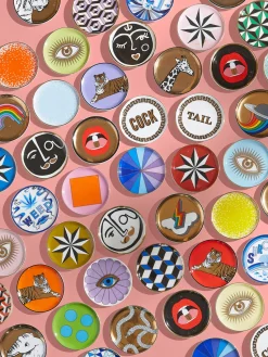 Online Posavasos de porcelana con oro Safari, 4 uds. Posavasos|Vajillas Completas