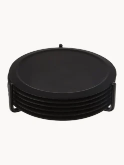 Clearance Posavasos de silicona con soporte Plain, 6 uds. Posavasos|Vajillas Completas