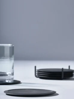 Clearance Posavasos de silicona con soporte Plain, 6 uds. Posavasos|Vajillas Completas