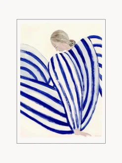 Póster Blue Stripe At Concorde by Sofia Lind x The Poster Club Pósters|Jarrones