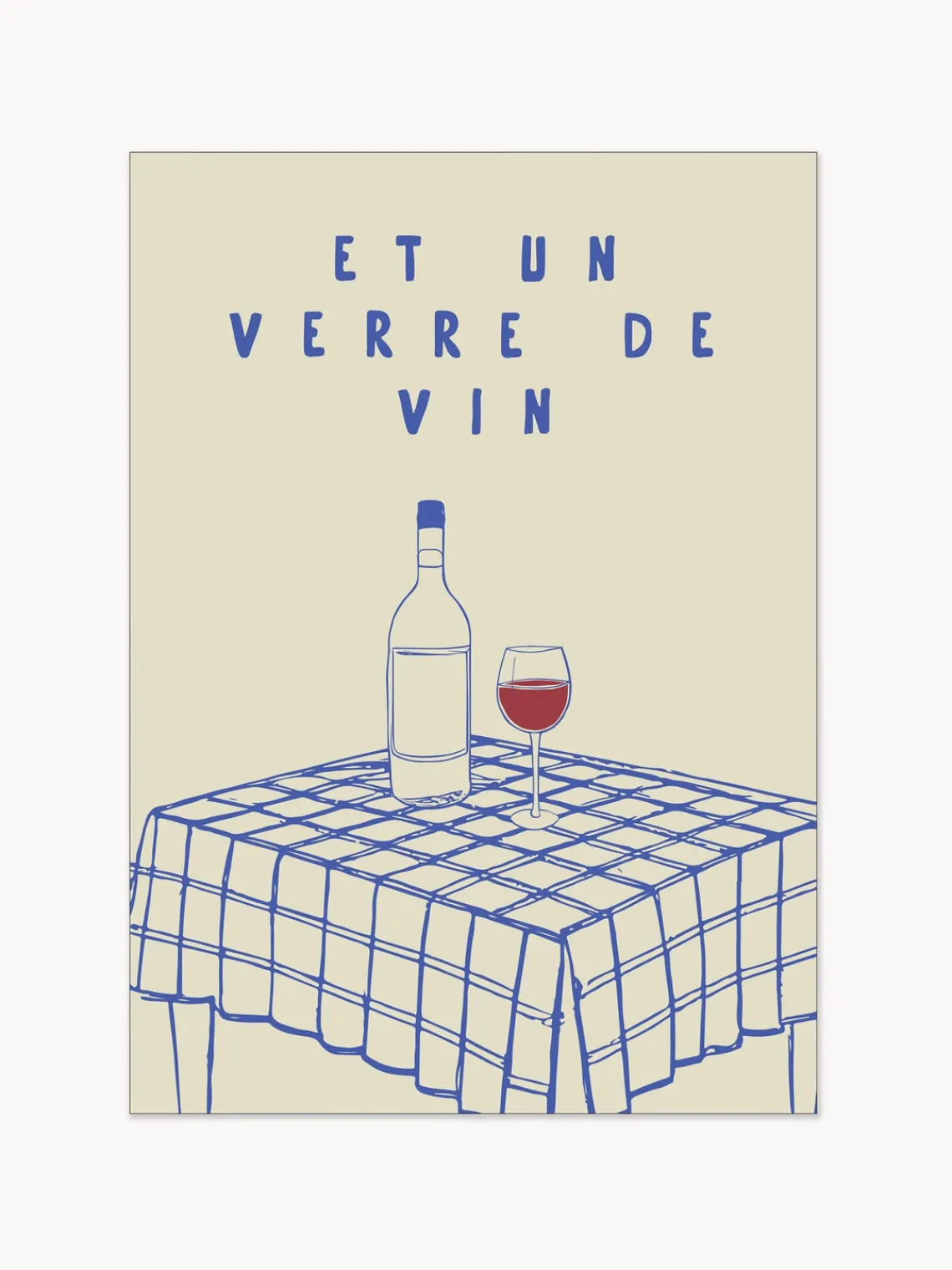 Póster Et Un Verre de Vin Pósters|Jarrones