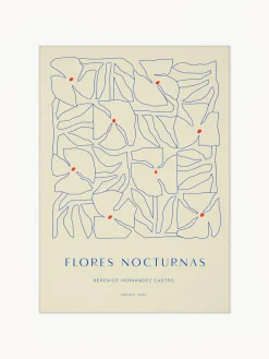 Pósters|Jarrones>Paper Collective Póster Flores Nocturnas 01