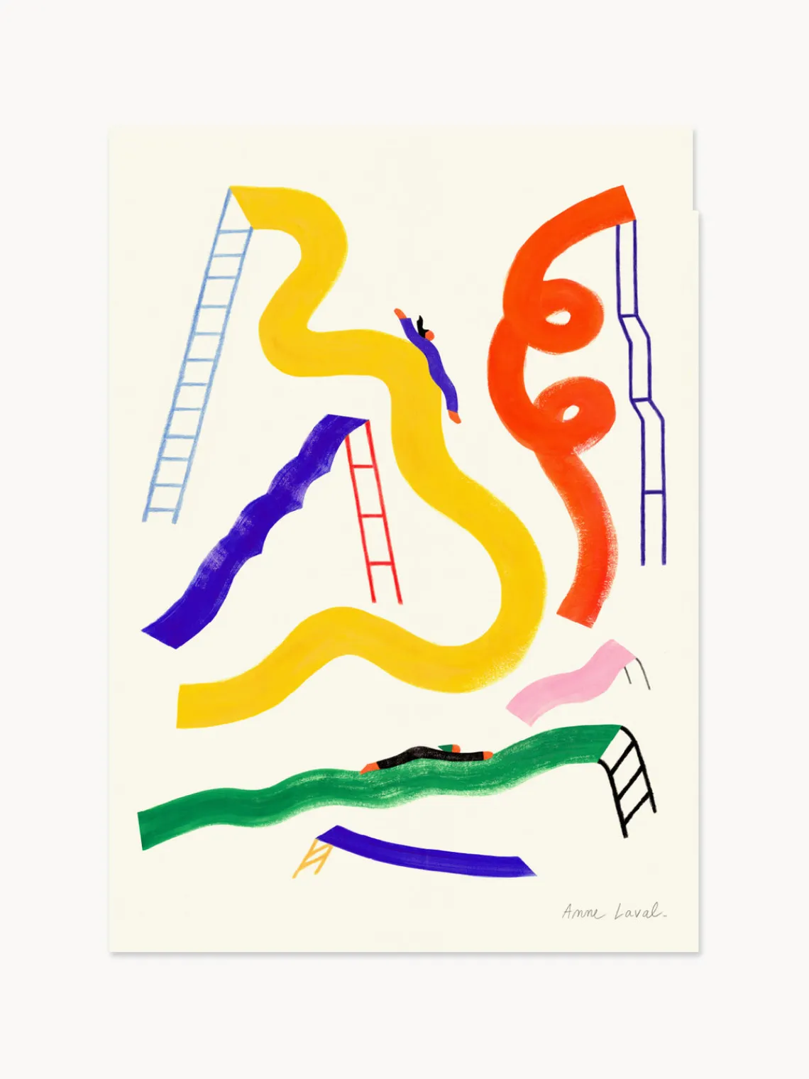 Pósters|Jarrones>Paper Collective Póster Glisser