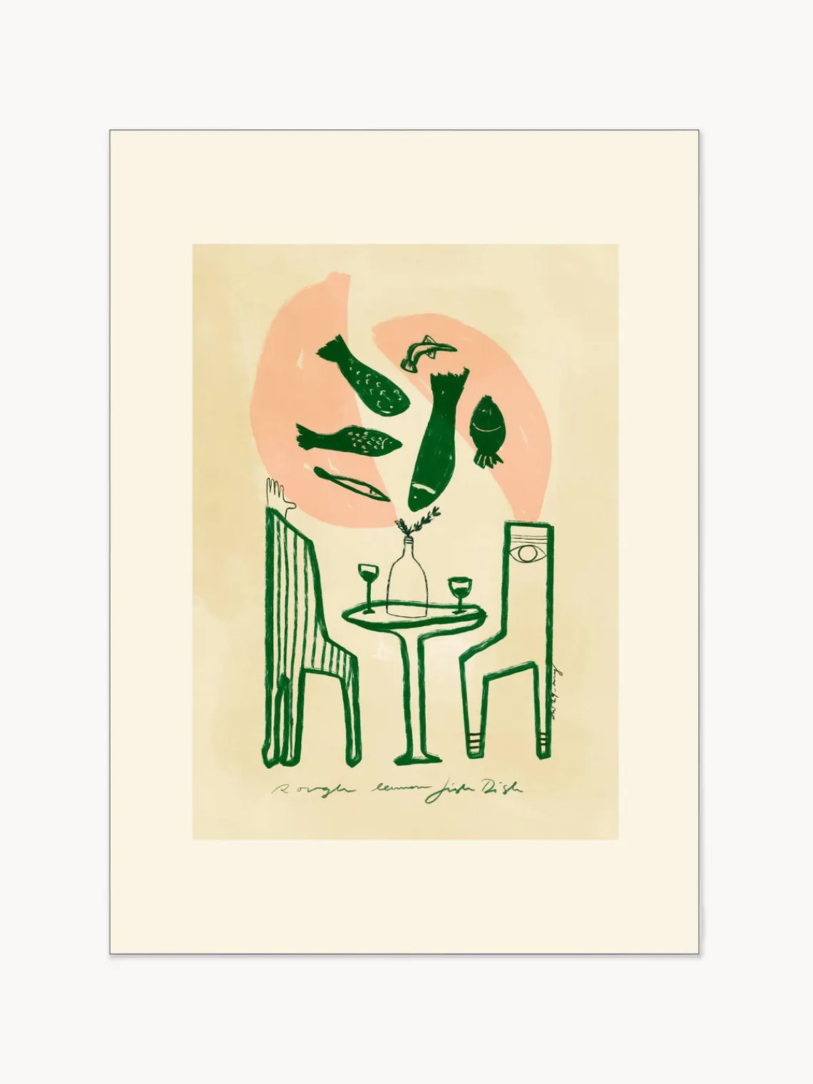 Pósters|Jarrones>POSTER & FRAME Póster Green Lemon Fish