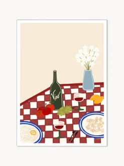 Hot Póster Italian Dinner Pósters|Jarrones