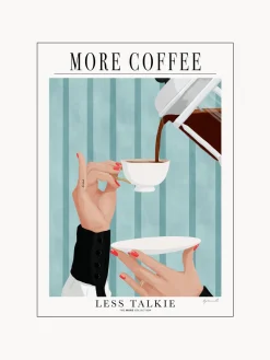 Pósters|Jarrones>POSTER & FRAME Póster More Coffee - Less Talkie