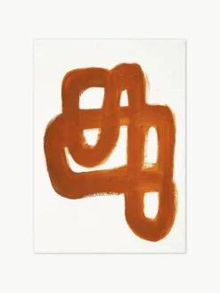 Pósters|Jarrones>Paper Collective Póster Orange Brush