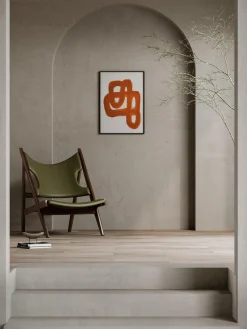 Pósters|Jarrones>Paper Collective Póster Orange Brush