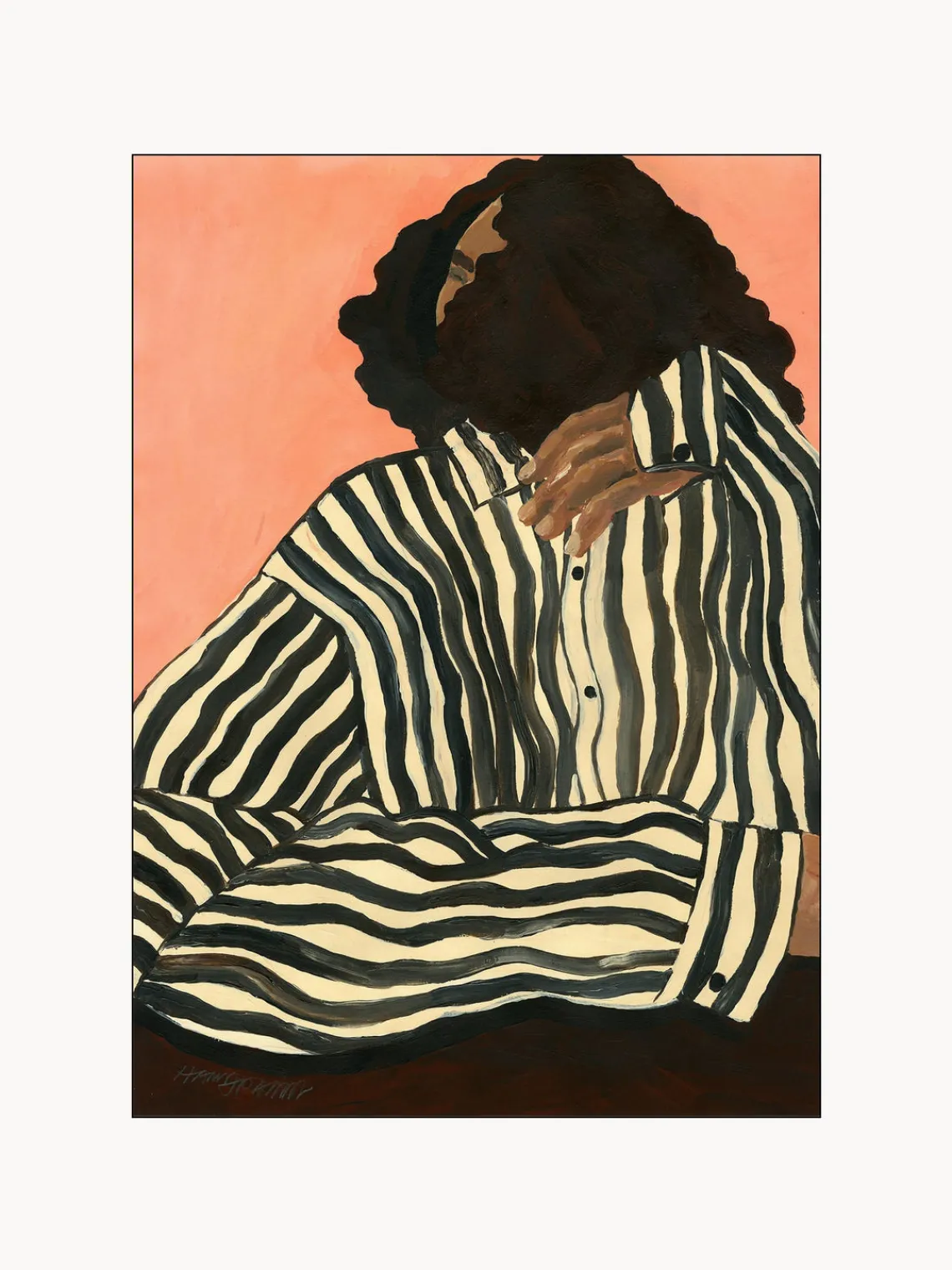 Discount Póster Serene Stripes by Hanna Peterson x The Poster Club Pósters|Jarrones