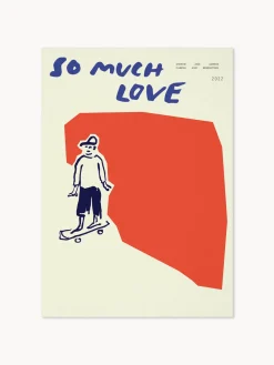 Pósters|Jarrones>Paper Collective Póster So Much Love Skateboard