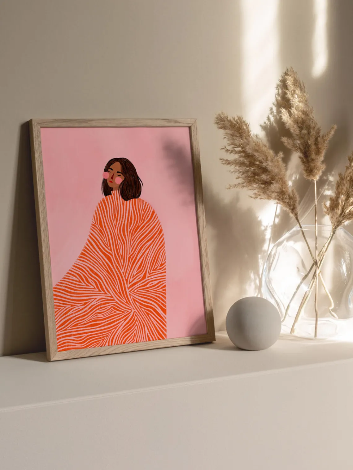 Sale Póster The Woman With the Swirls Pósters|Jarrones