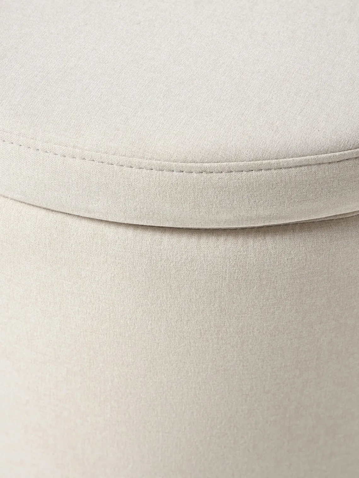 Pufs Y Otomanos|Pufs Y Otomanos>Westwing Collection Puf Alida, con espacio de almacenamiento Tejido blanco Off White