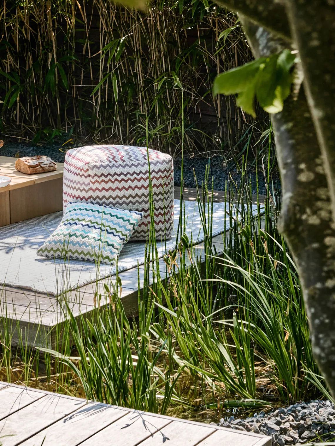 Puf artesanal Capri Cojines Para Suelo Y Pufs|Mantas