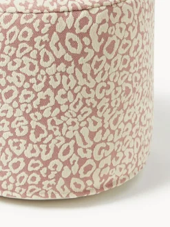 Cojines Para Suelo Y Pufs|Puf De Exterior>Palais Puf artesanal interior/exterior Maya Beige claro, rosa oscuro