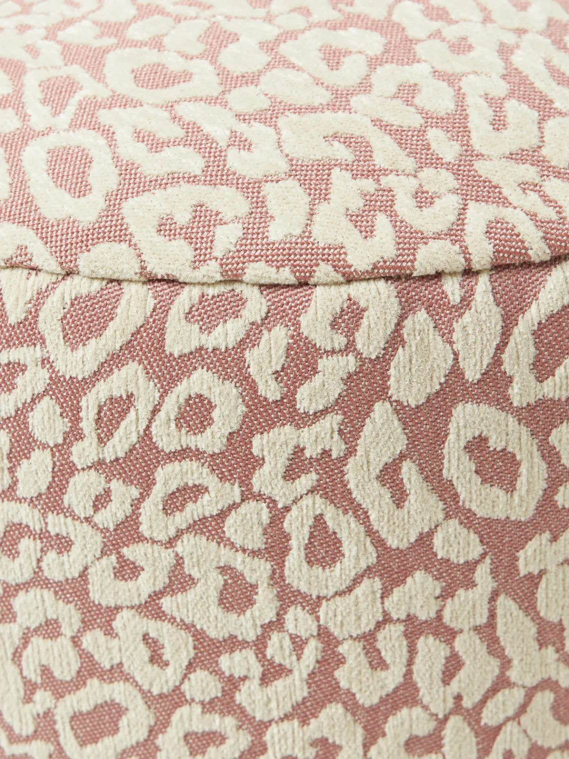 Cojines Para Suelo Y Pufs|Puf De Exterior>Palais Puf artesanal interior/exterior Maya Beige claro, rosa oscuro