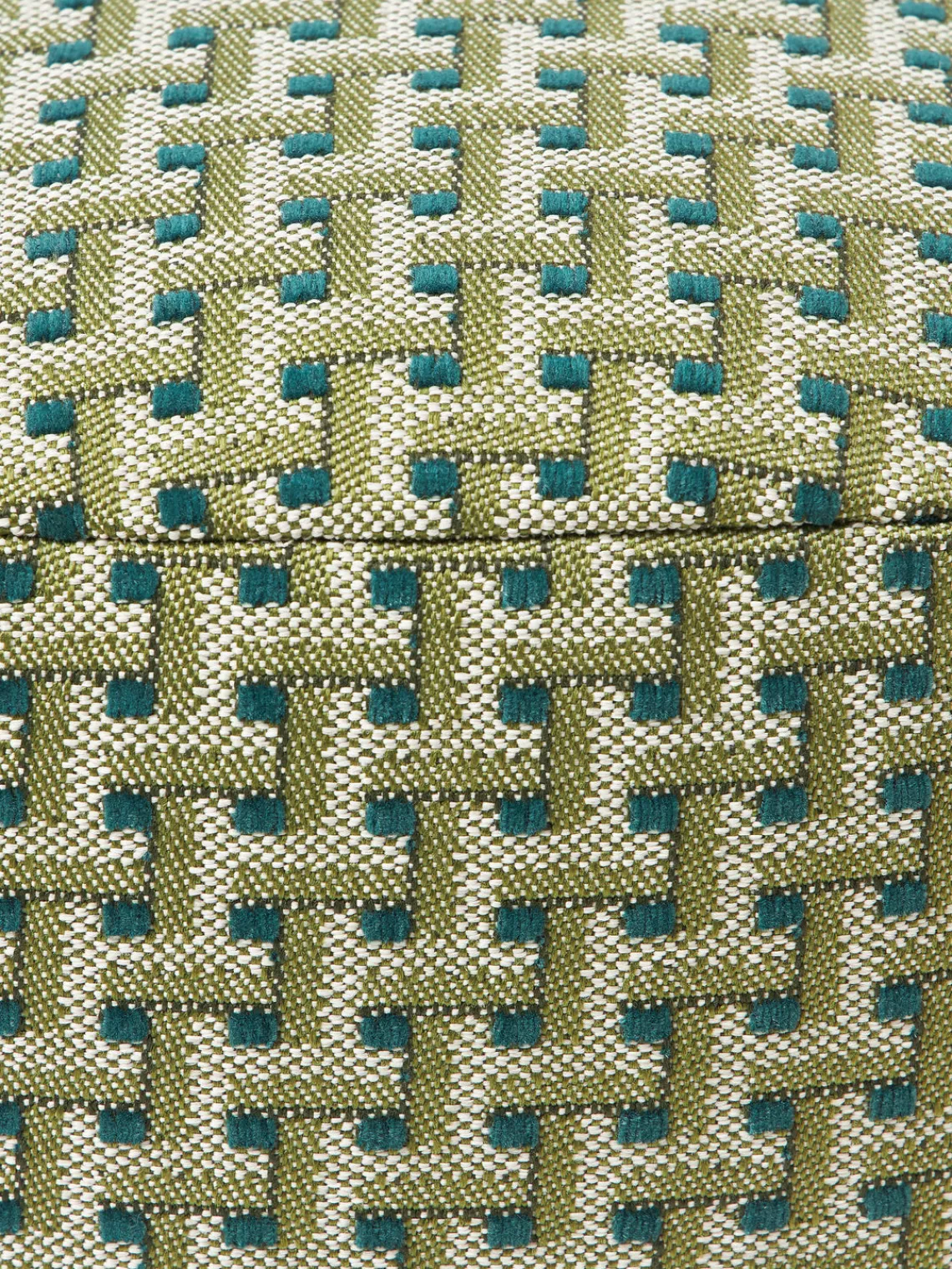 Cojines Para Suelo Y Pufs|Puf De Exterior>Palais Puf artesanal interior/exterior Janis Verde oliva, verde, marrón claro