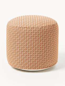 Cojines Para Suelo Y Pufs|Puf De Exterior>Palais Puf artesanal interior/exterior Janis Naranja, beige claro, beige