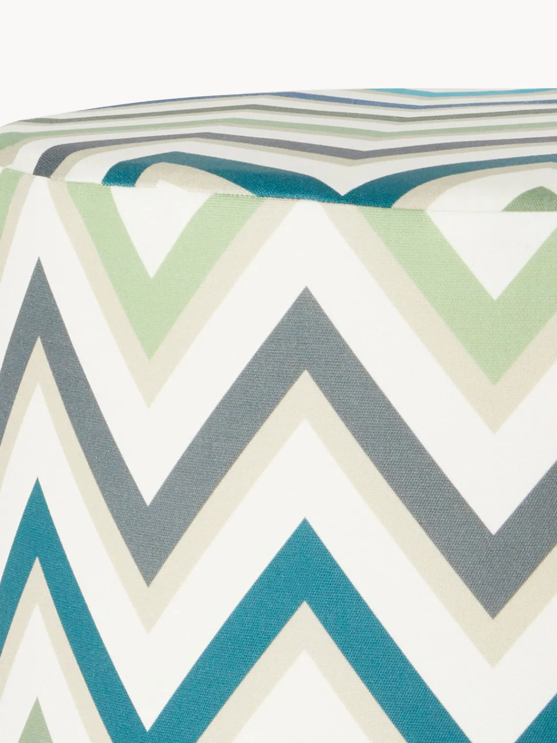 Cojines Para Suelo Y Pufs|Mantas>Missoni Puf artesanal Watamu Tonos verdes y azules, blanco Off White