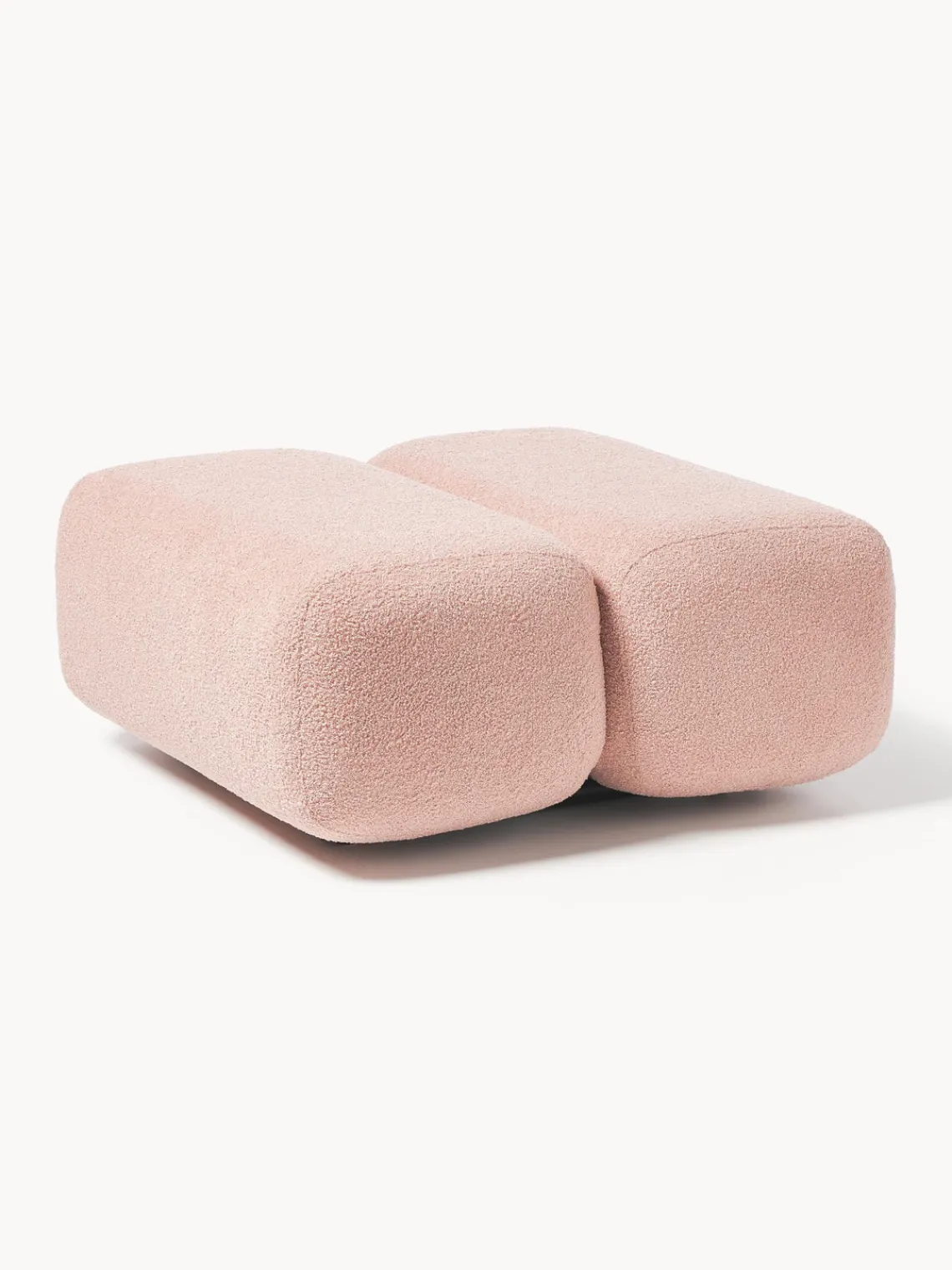 Pufs Y Otomanos|Pufs Y Otomanos>Westwing Collection Puf de borreguillo Caterpillar Boreguillo rosa claro