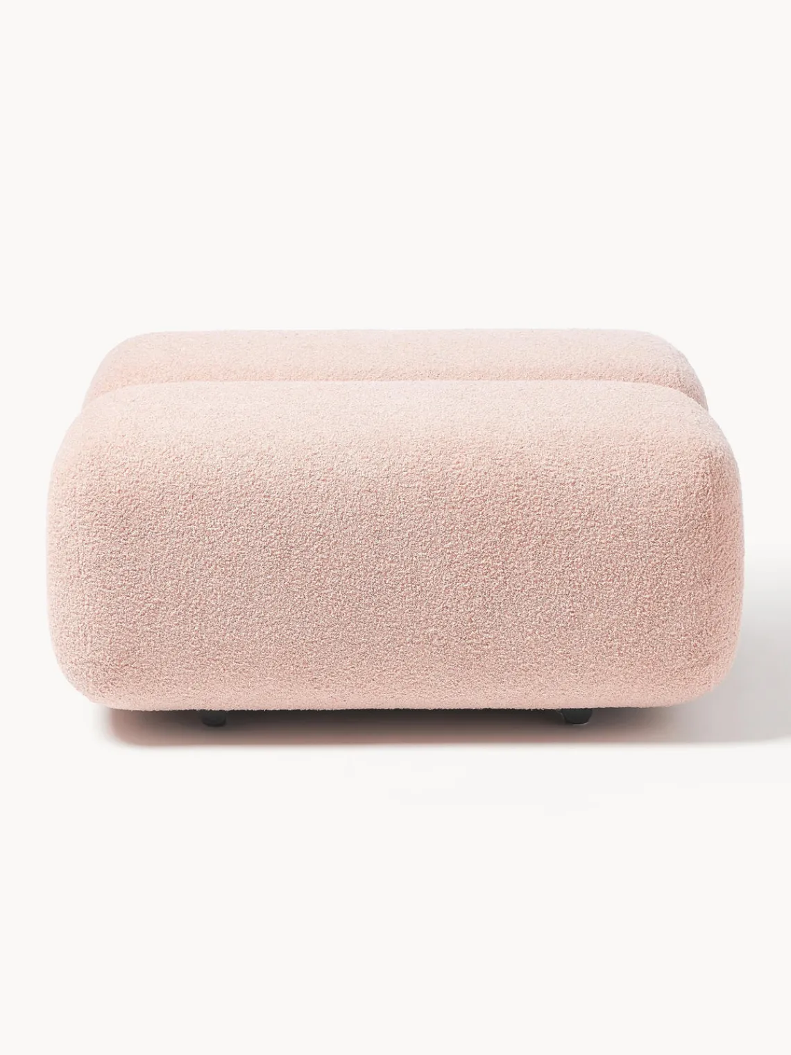 Pufs Y Otomanos|Pufs Y Otomanos>Westwing Collection Puf de borreguillo Caterpillar Boreguillo rosa claro