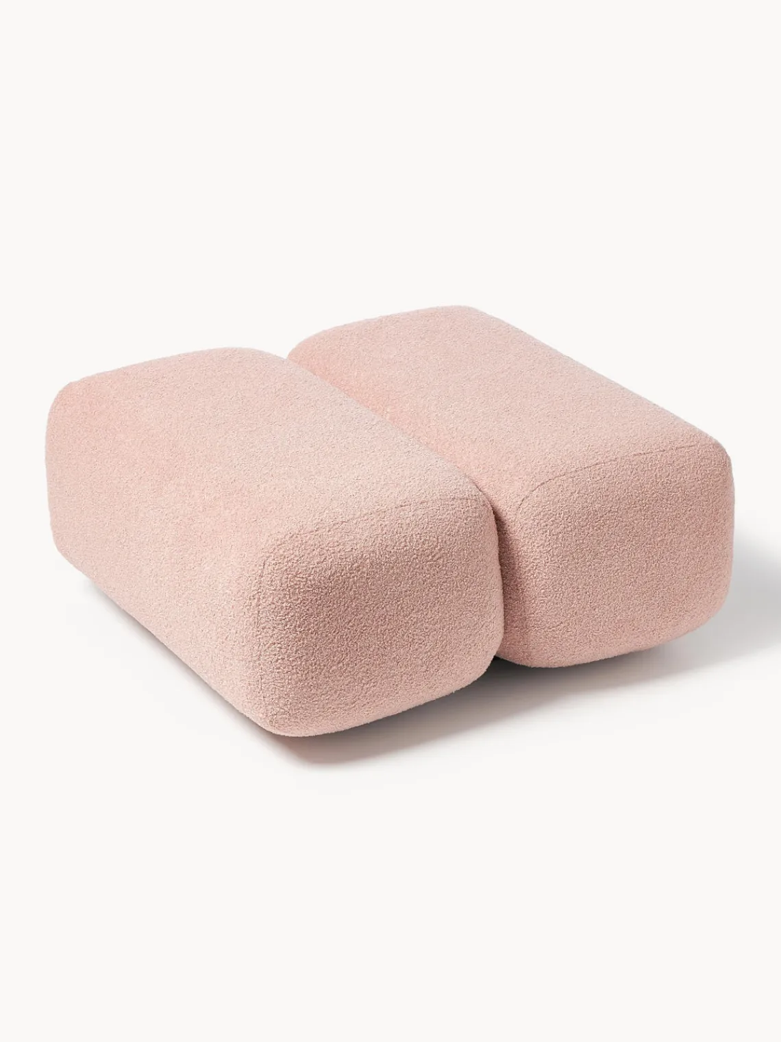 Pufs Y Otomanos|Pufs Y Otomanos>Westwing Collection Puf de borreguillo Caterpillar Boreguillo rosa claro