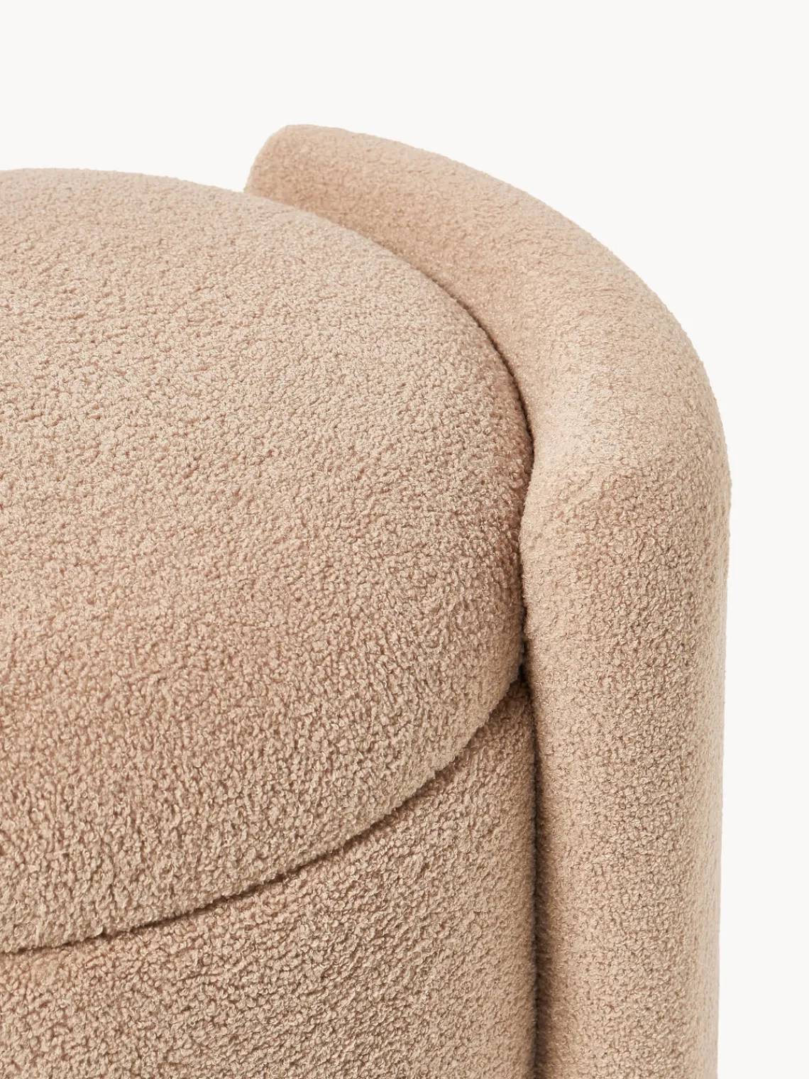 Pufs Y Otomanos|Pufs Y Otomanos>Westwing Collection Puf de borreguillo con espacio de almacenaje Benji Borreguillo beige