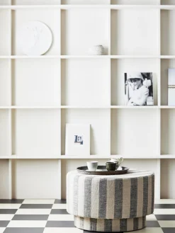 Cojines Para Suelo Y Pufs|Pufs Y Otomanos>Nordal Puf de lino Ladoga