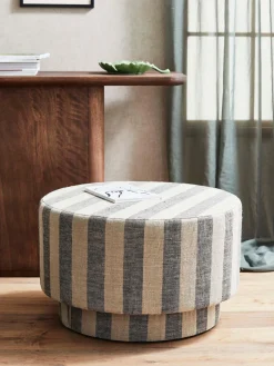 Cojines Para Suelo Y Pufs|Pufs Y Otomanos></noscript>Nordal Puf de lino Ladoga