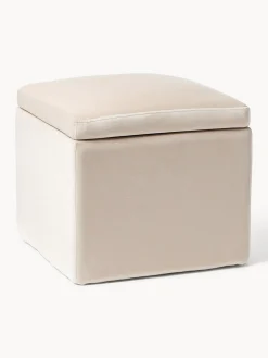 New Puf de terciopelo con espacio de almacenamiento Winou Pufs Y Otomanos|Pufs Y Otomanos